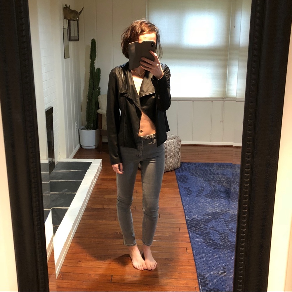 Authentic Vince soft leather Moto jacket.